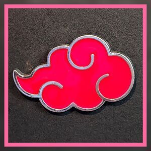Naruto Akatsuki Cloud Logo 1" Enamel Pin